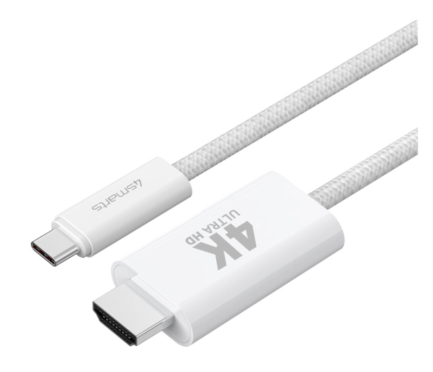 4smarts Kabel USB-C do HDMI 2m biały - 1535851 - zdjęcie 2